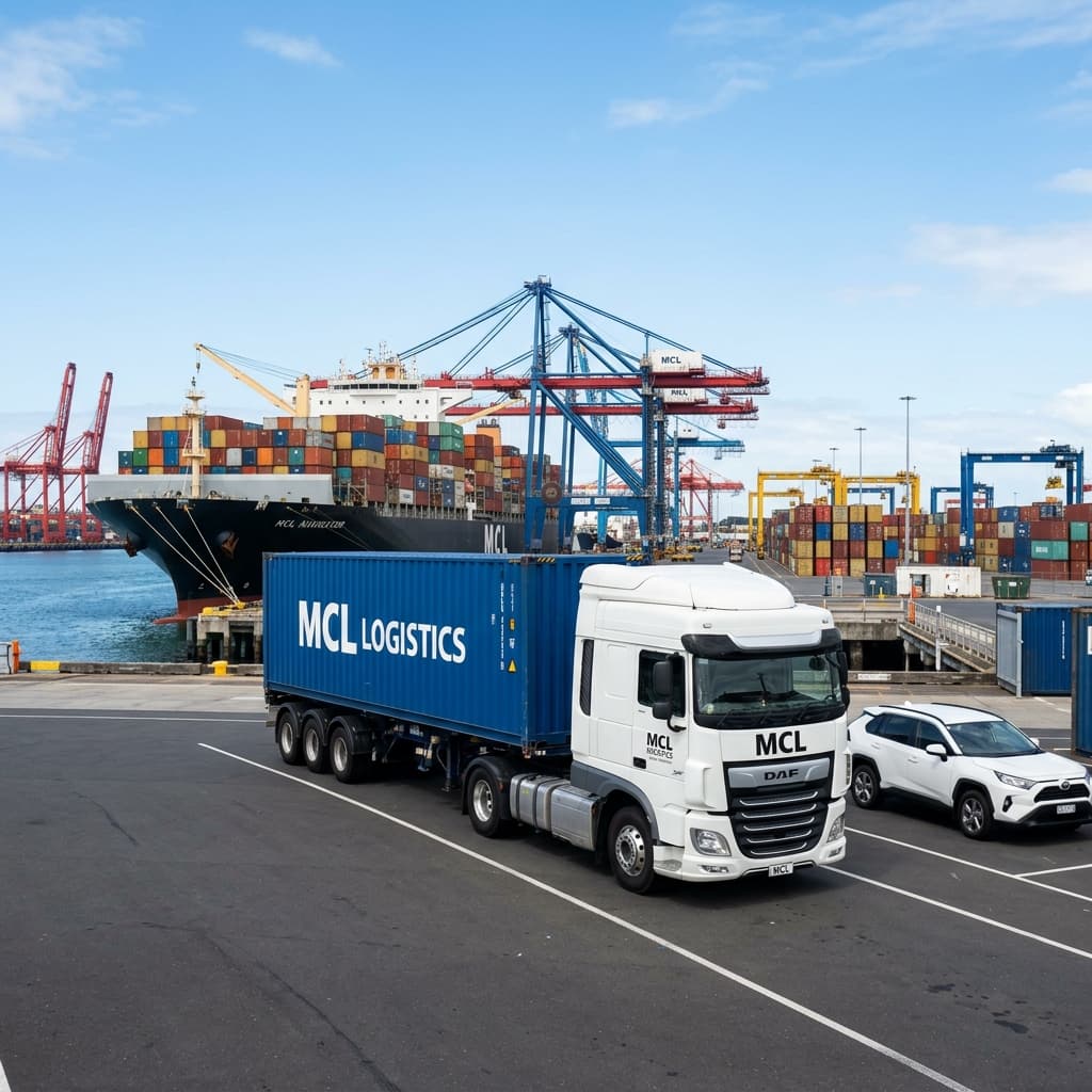 MCL logistics fleet and port container operations